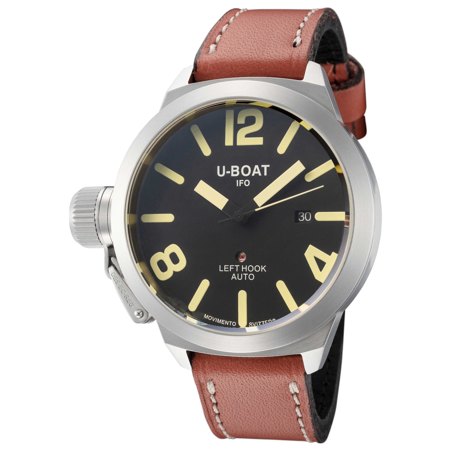 Front view of U-Boat Classico Men's Automatic Watch UB-1105-1