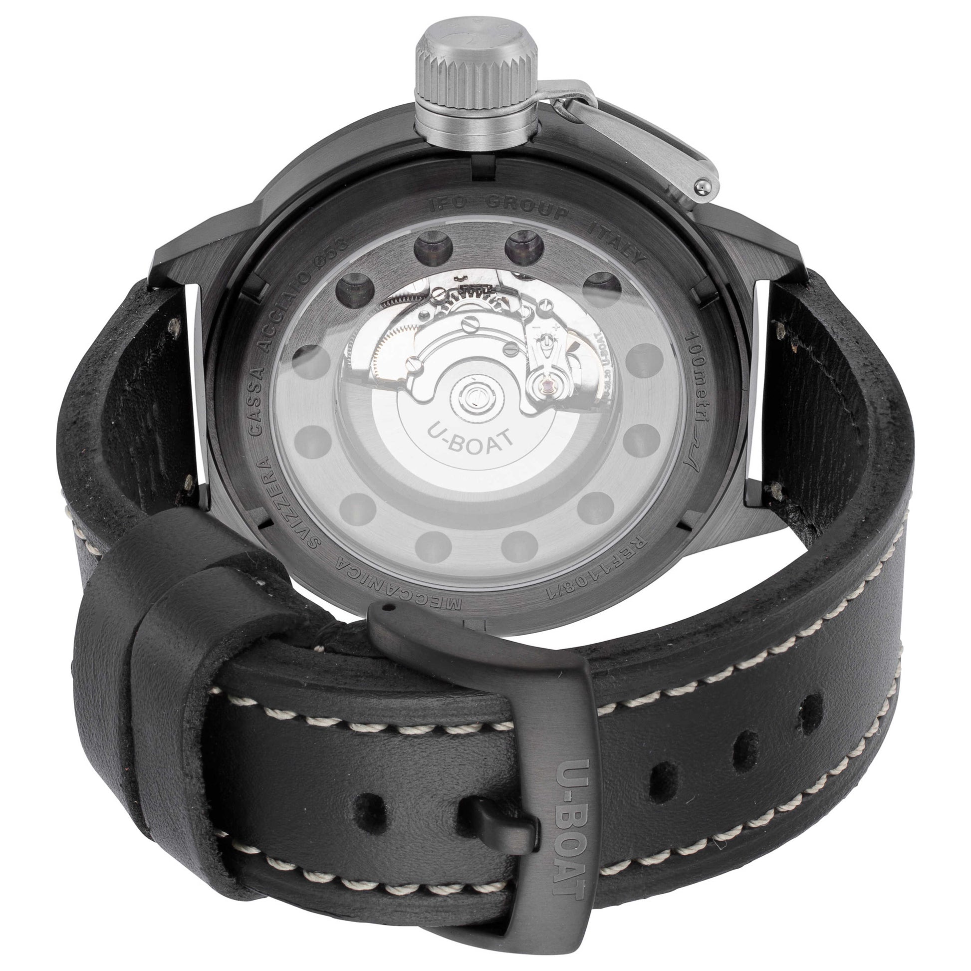 Back view of U-Boat Classico Men's Automatic Watch UB-1108-1