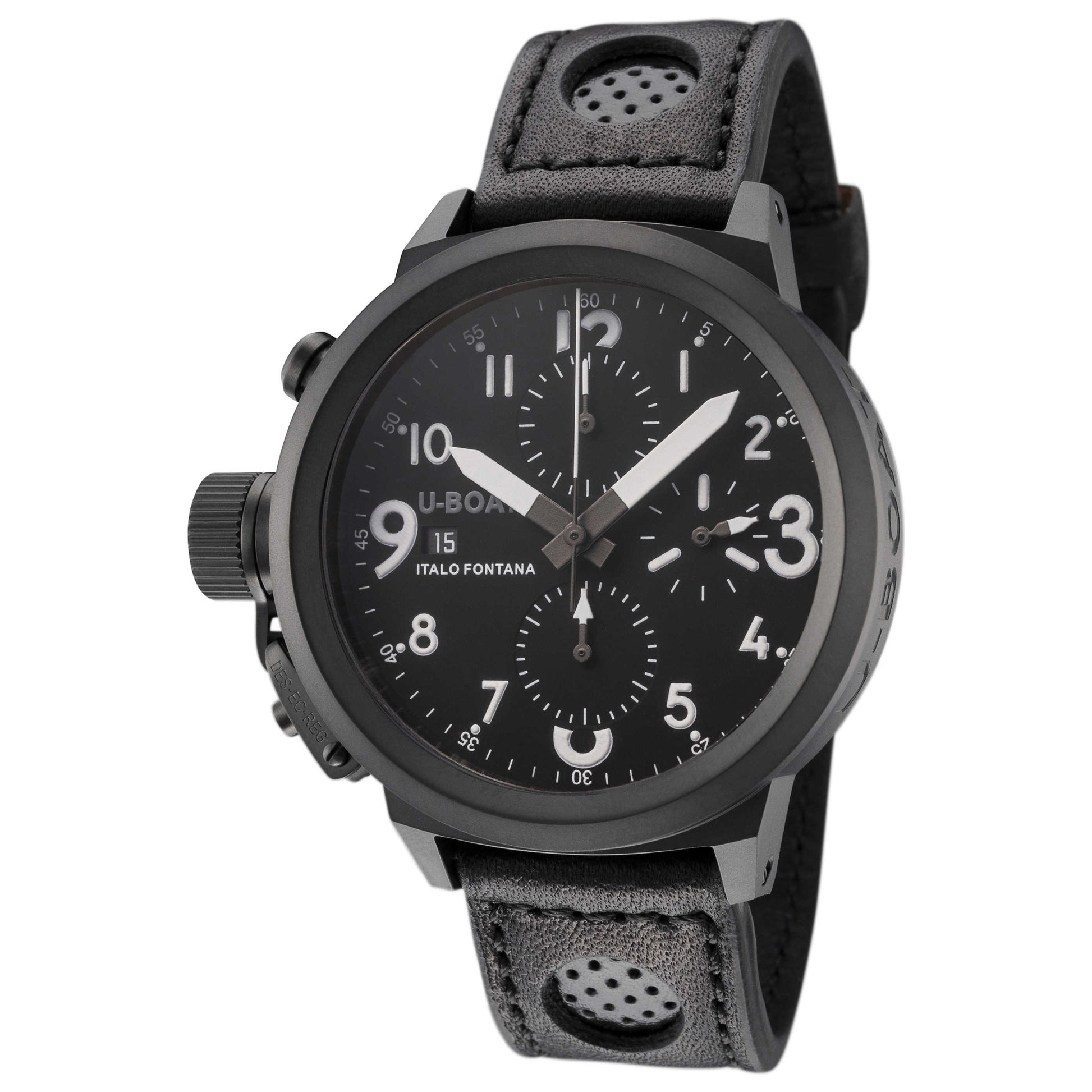 Front view of U-Boat Flight Deck Men's Automatic Watch UB-1910-1