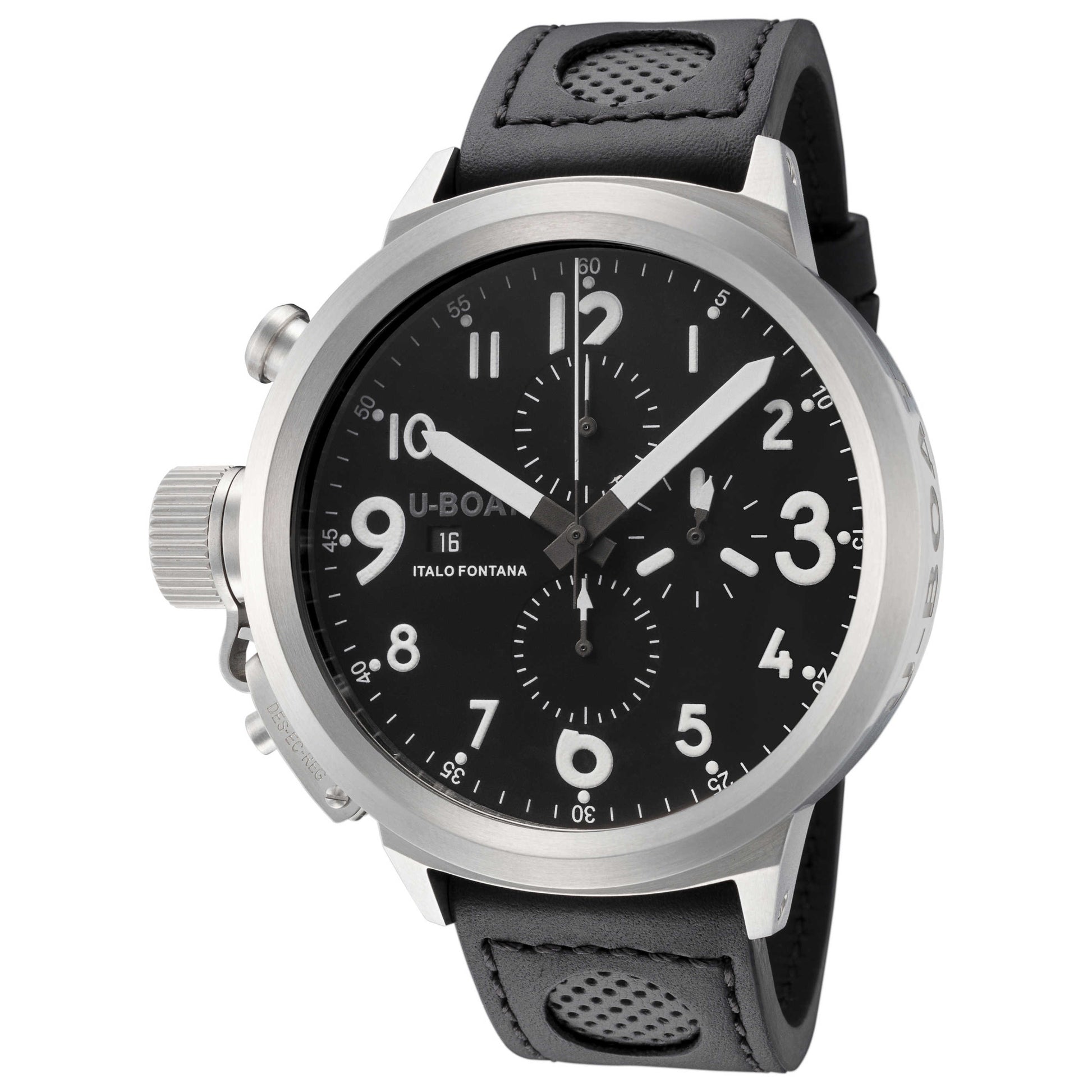 Front view of U-Boat Flight Deck Men's Automatic Watch UB-6117-1