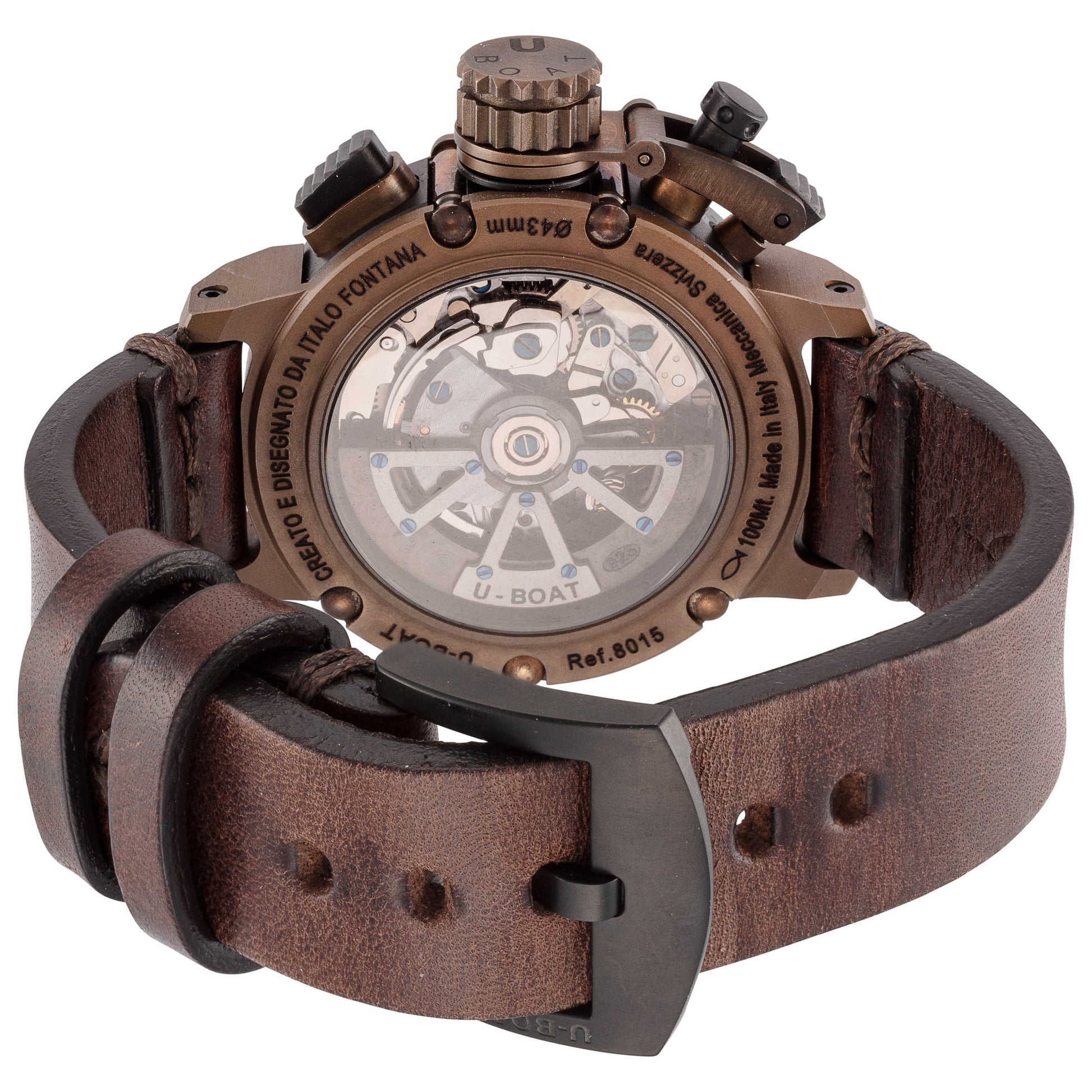 Back view of U-Boat Chimera Men's Automatic Watch UB-8015