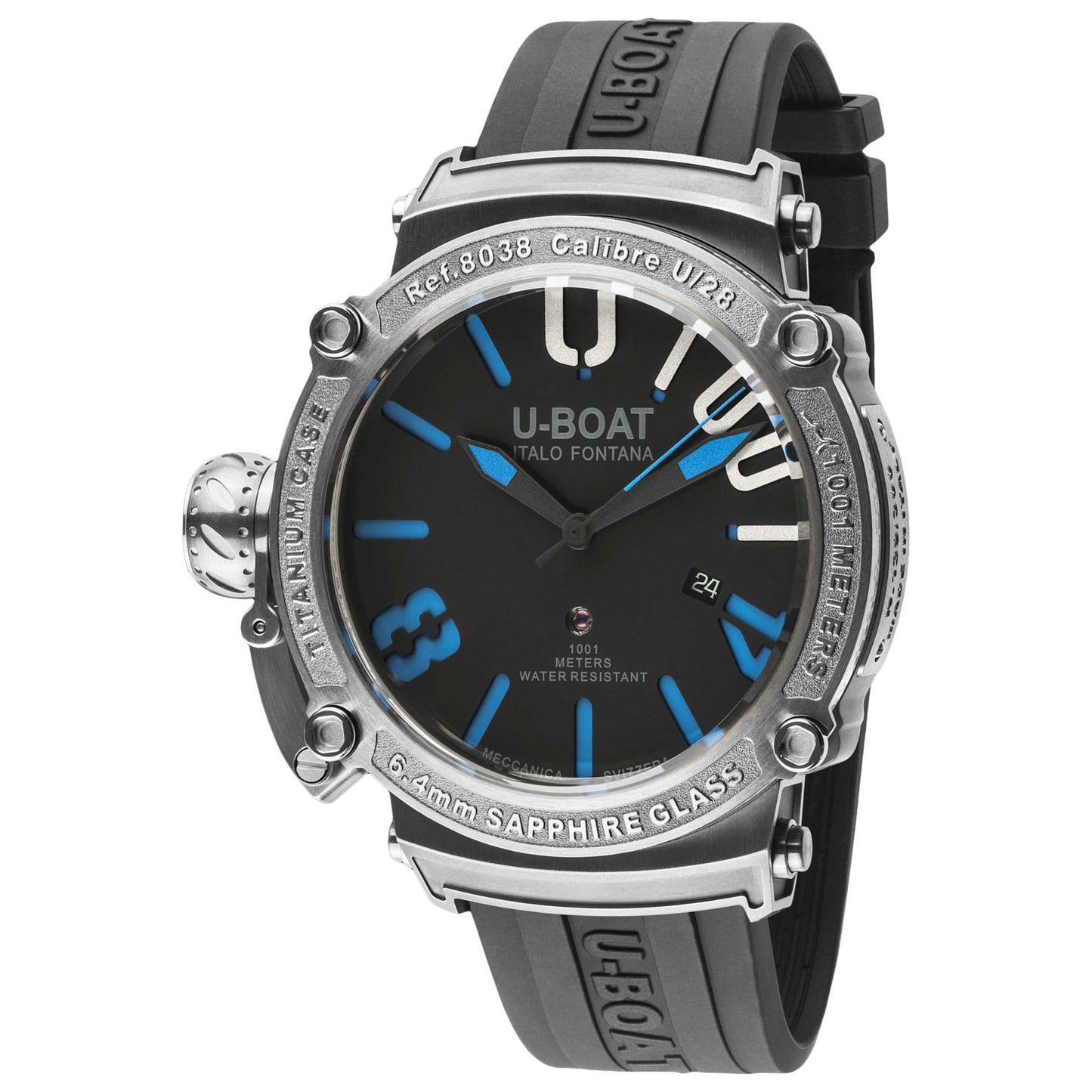 Front view of U-Boat Classico Men's Automatic Watch UB-8038