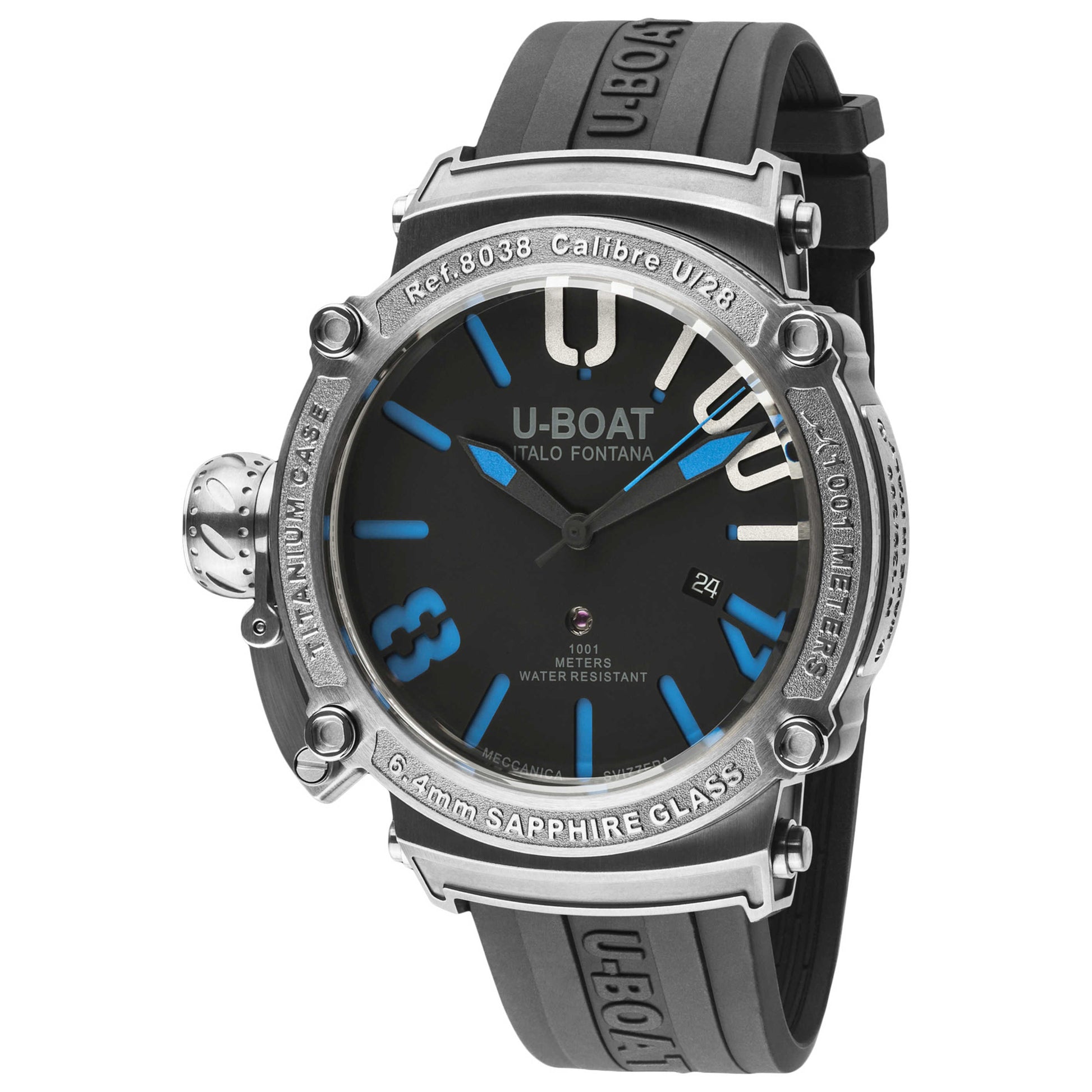 Front view of U-Boat Classico Men's Automatic Watch UB-8038