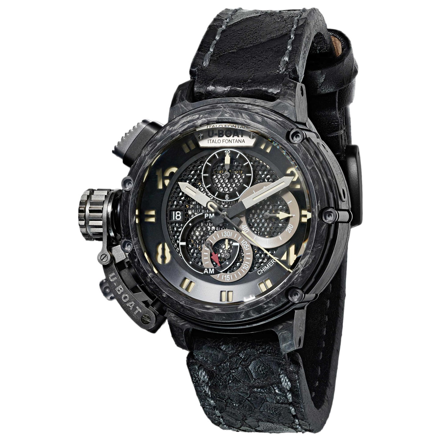 Front view of U-Boat Chimera Men's Automatic Watch UB-8057