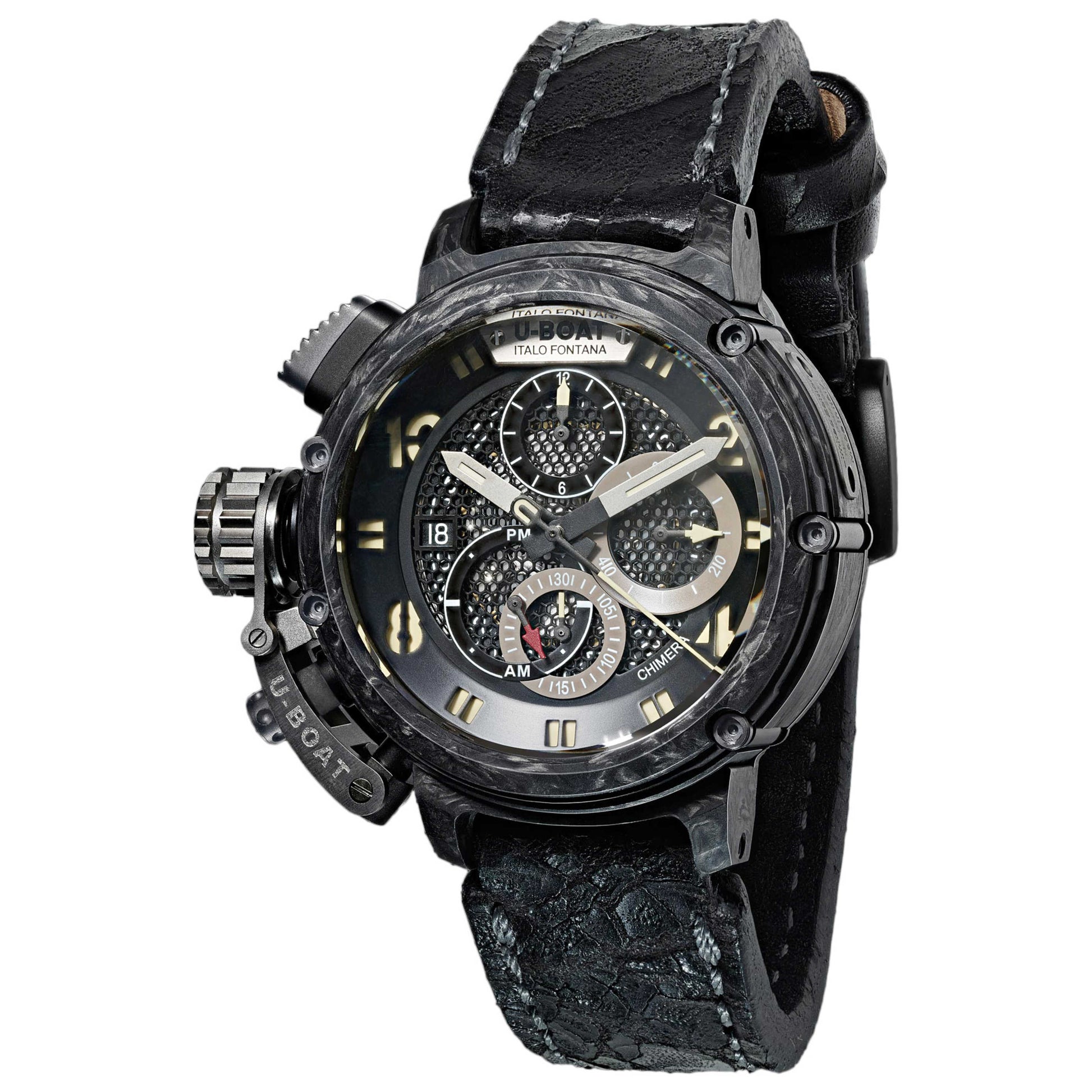 Front view of U-Boat Chimera Men's Automatic Watch UB-8057