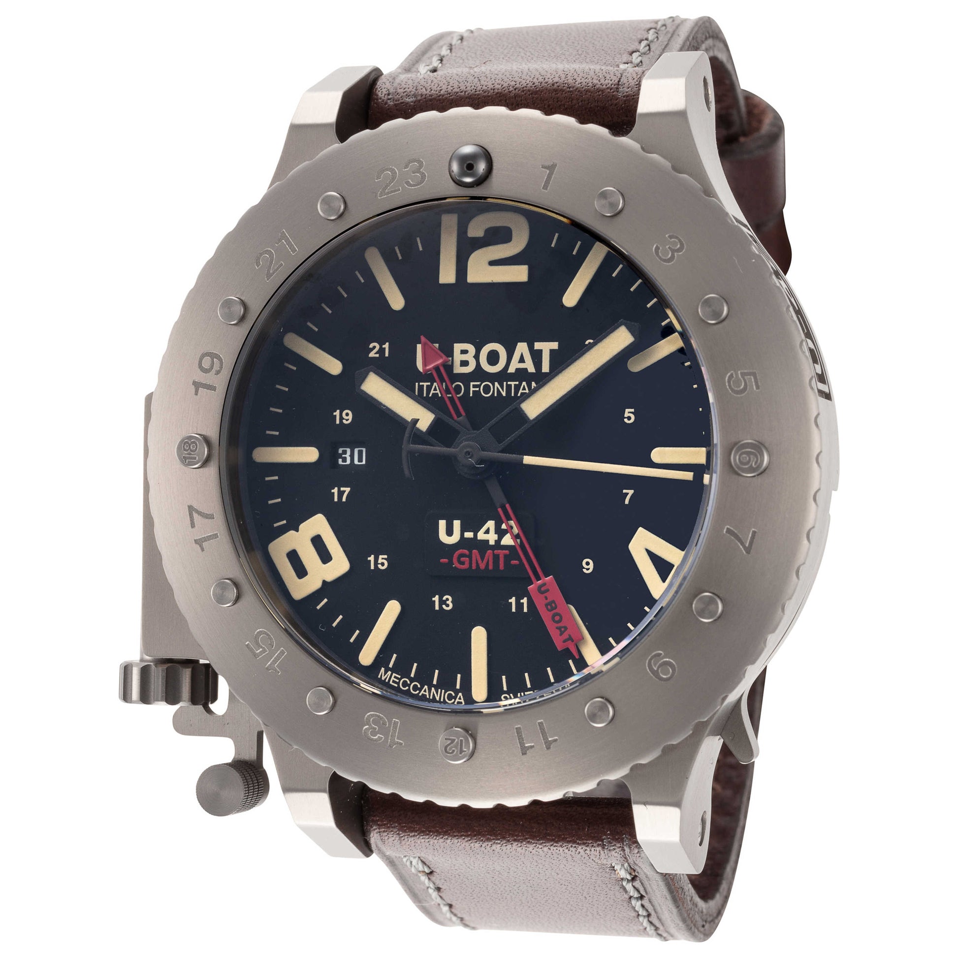 Front view of U-Boat Chimera Men's Automatic Watch UB-8095