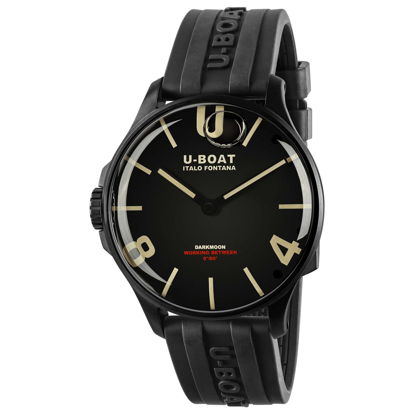 Front view of U-Boat Darkmoon Men's Quartz Watch UB-8464-D