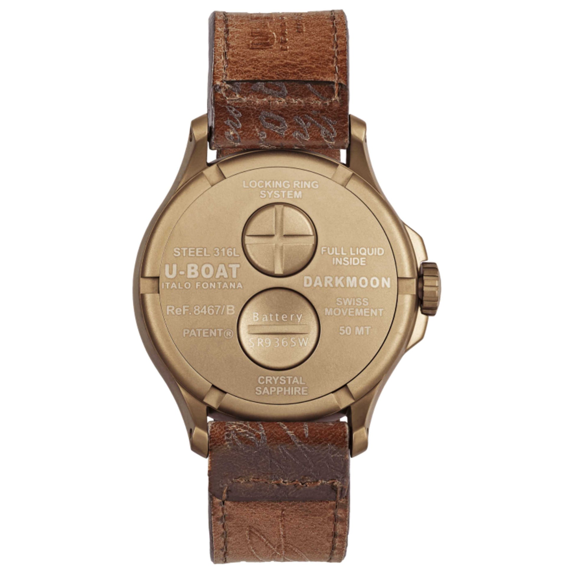 U-Boat Darkmoon Men's Quartz Watch UB-8467-B - Image #2