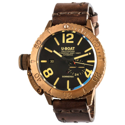 Front view of U-Boat Sommerso Men's Automatic Watch UB-8486