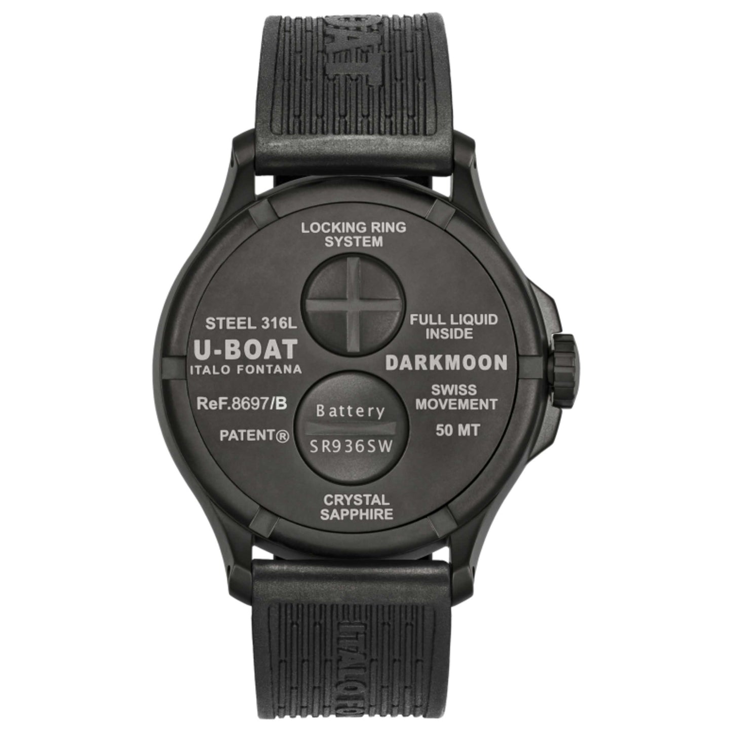 U-Boat Darkmoon Men's Quartz Watch UB-8697-B - Image #2