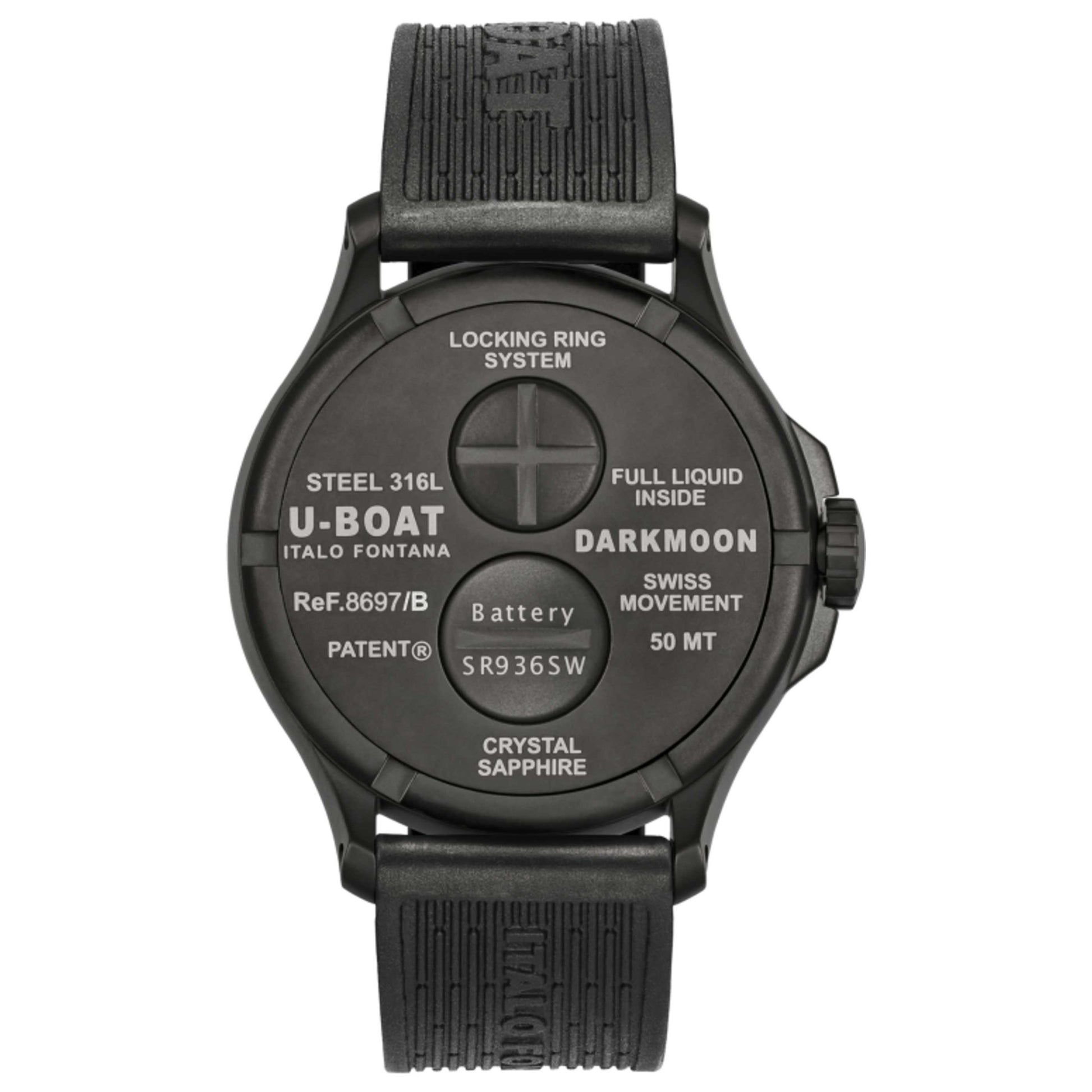 U-Boat Darkmoon Men's Quartz Watch UB-8697-B - Image #2