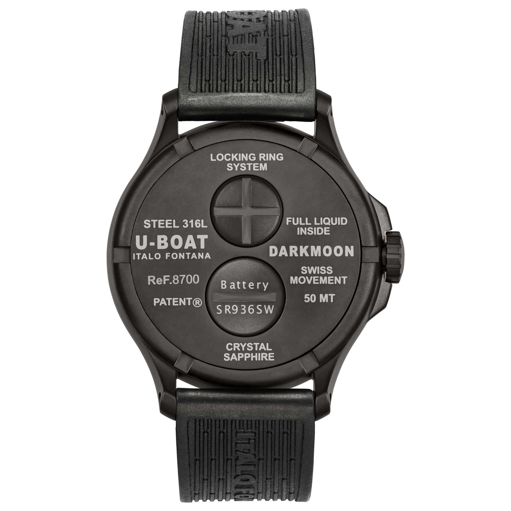 U-Boat Darkmoon Men's Quartz Watch UB-8700-B - Image #2