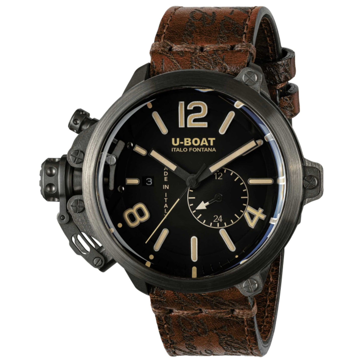 Front view of U-Boat Capsule Men's Automatic Watch UB-8805