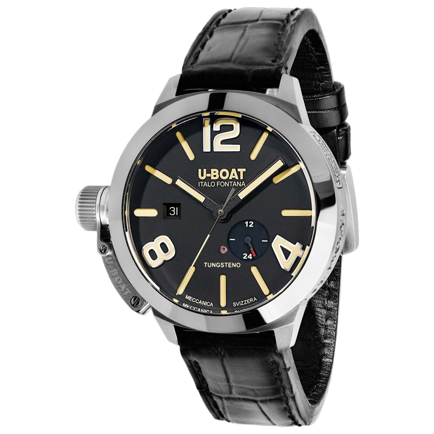 Front view of U-Boat Stratos Men's Automatic Watch UB-9006