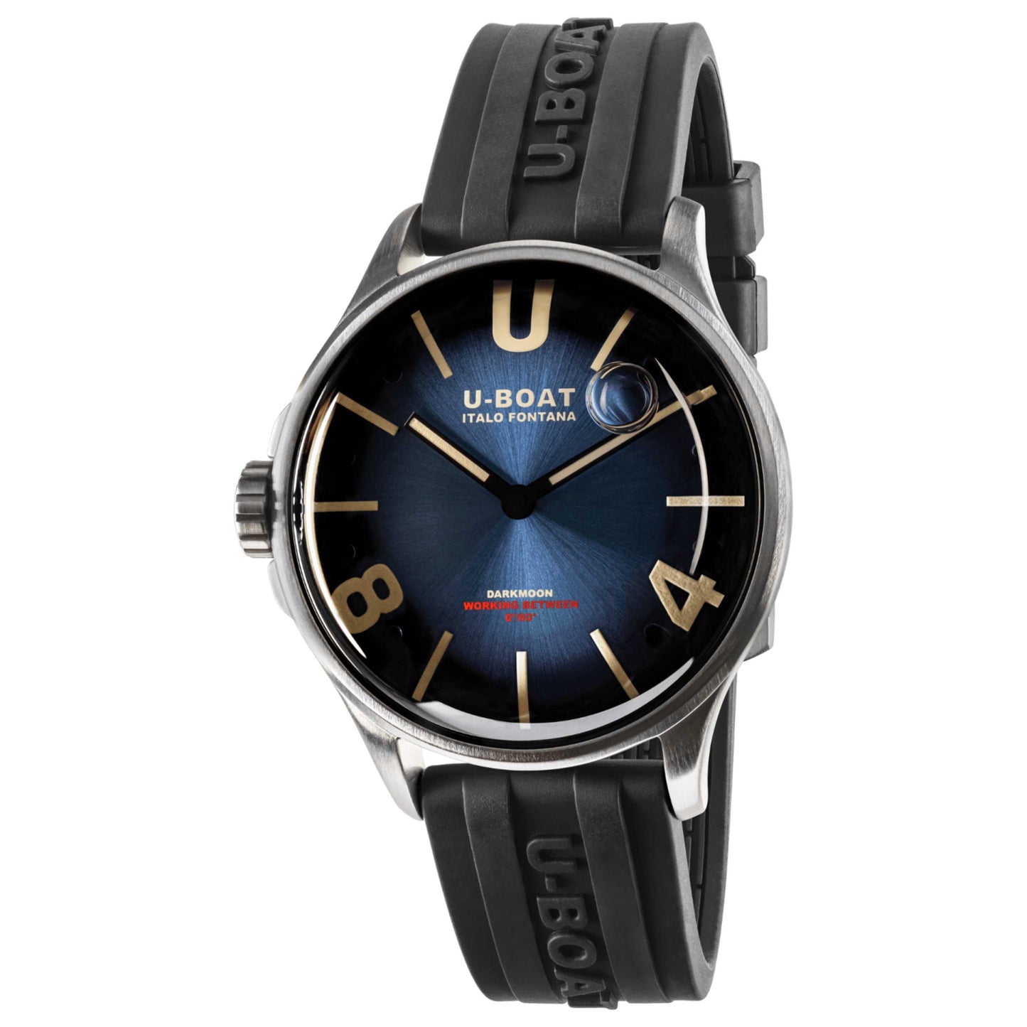Front view of U-Boat Darkmoon Men's Quartz Watch UB-9021