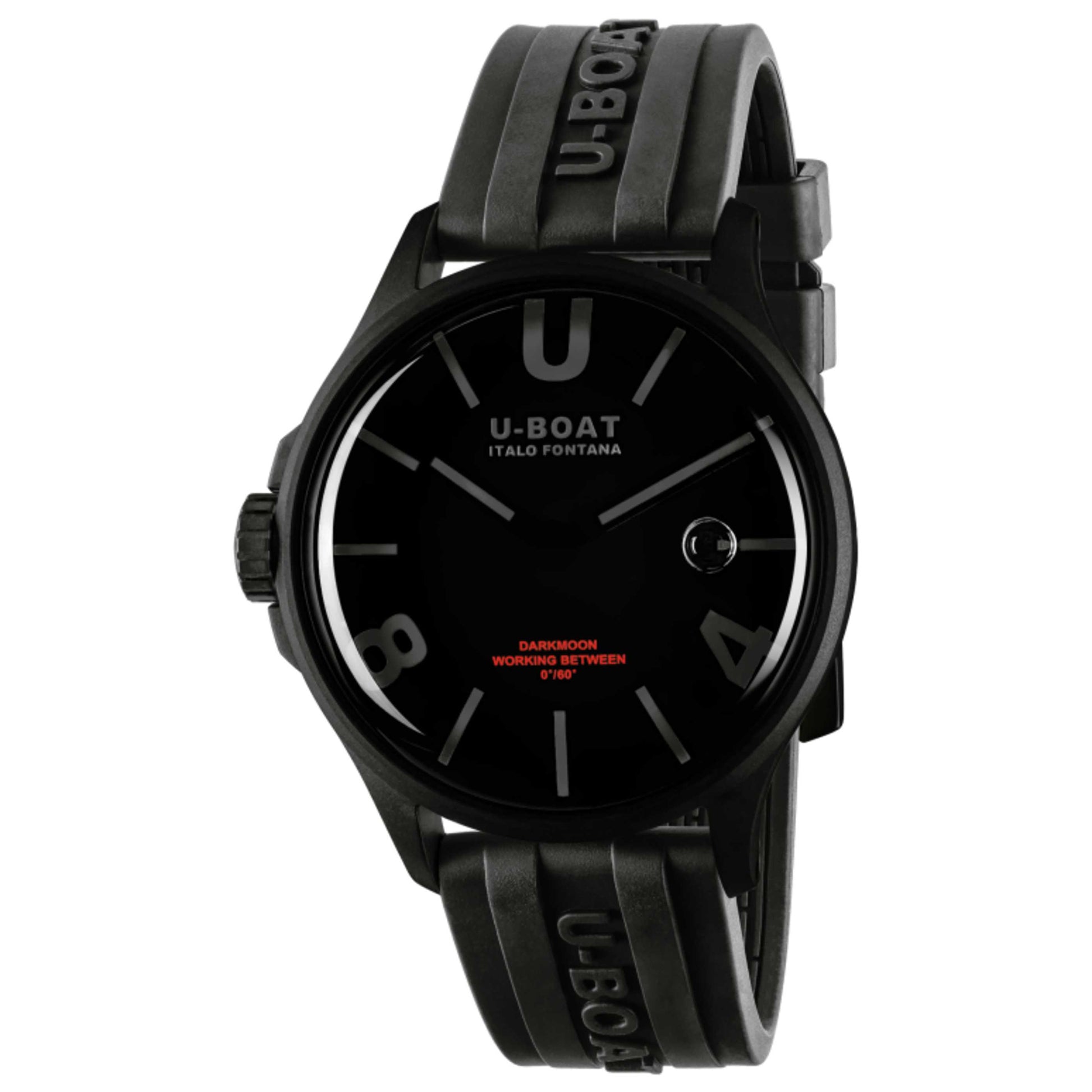Front view of U-Boat Darkmoon Men's Quartz Watch UB-9544