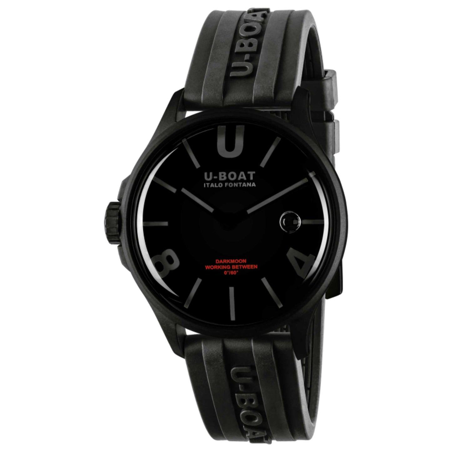 Front view of U-Boat Darkmoon Men's Quartz Watch UB-9545
