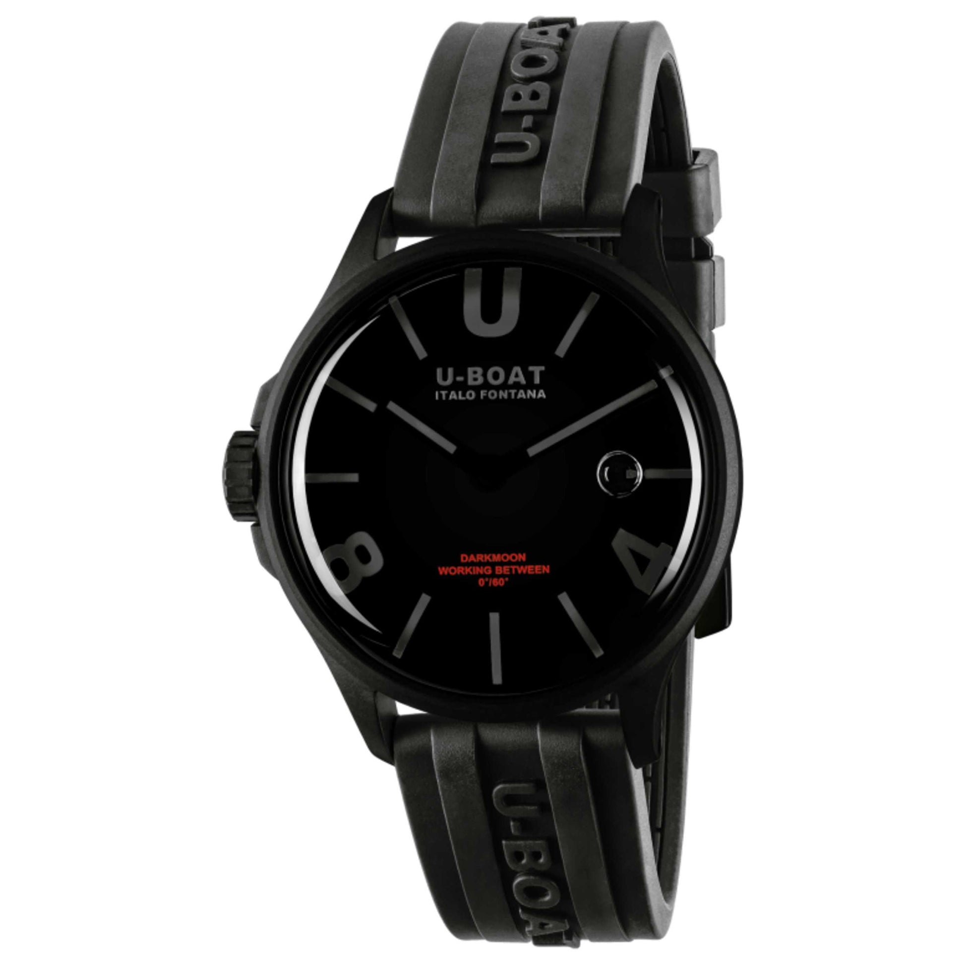 Front view of U-Boat Darkmoon Men's Quartz Watch UB-9545