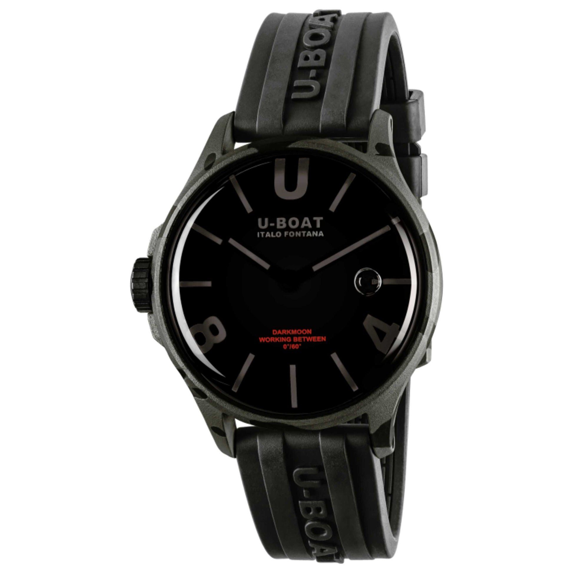 Front view of U-Boat Darkmoon Men's Quartz Watch UB-9552