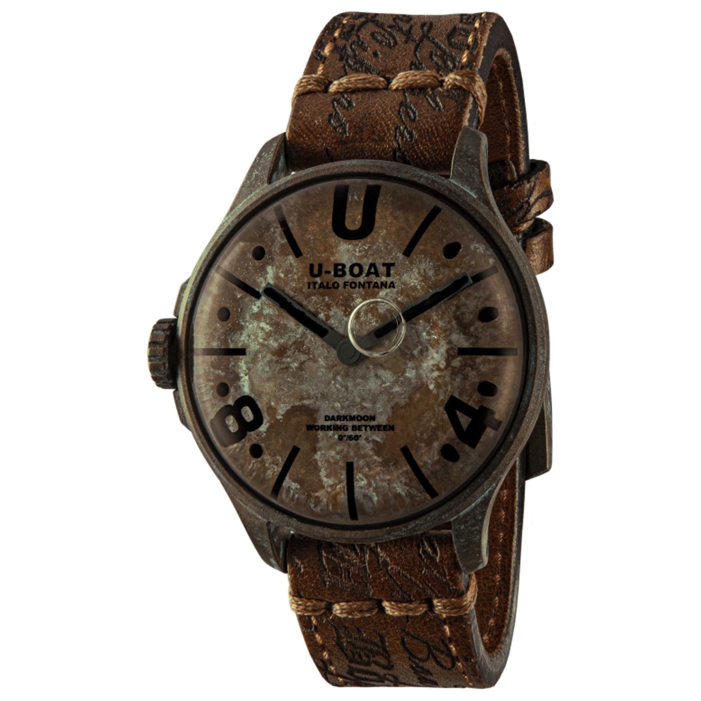 Front view of U-Boat Darkmoon Men's Quartz Watch UB-9600