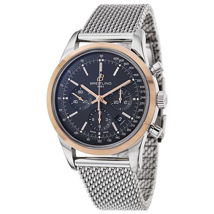 Front view of Breitling Transocean Men's Automatic Watch UB015212-BC74-154A