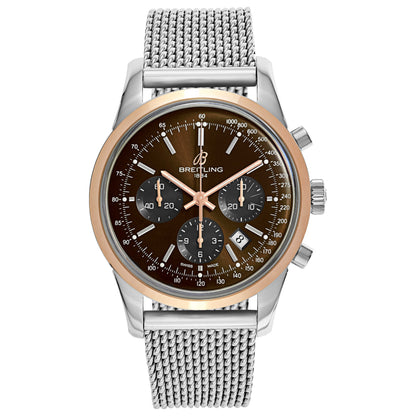 Front view of Breitling Transocean Men's Automatic Watch UB015212-Q594-154A