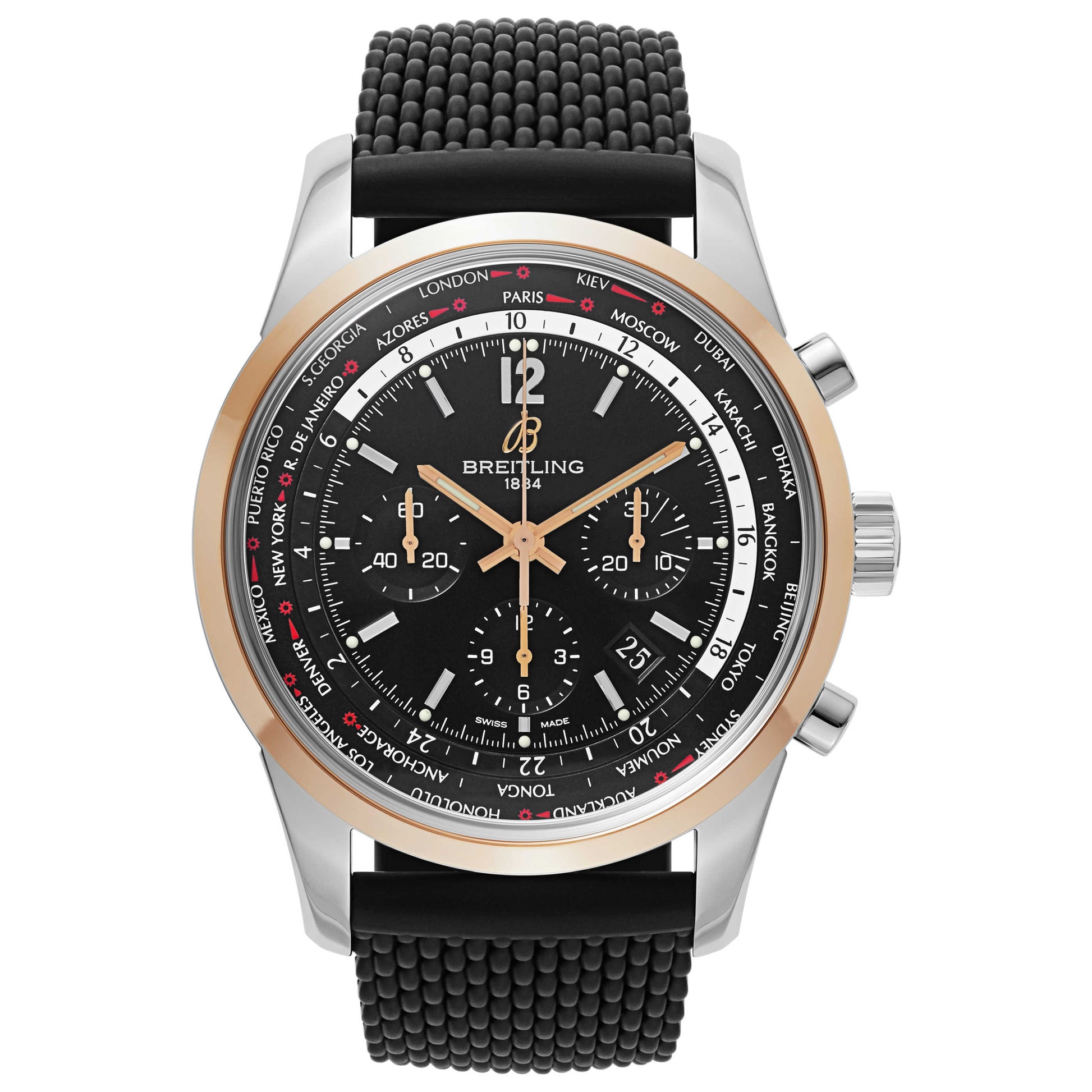 Front view of Breitling Transocean Men's Automatic Watch UB0510U4-BC26-267S