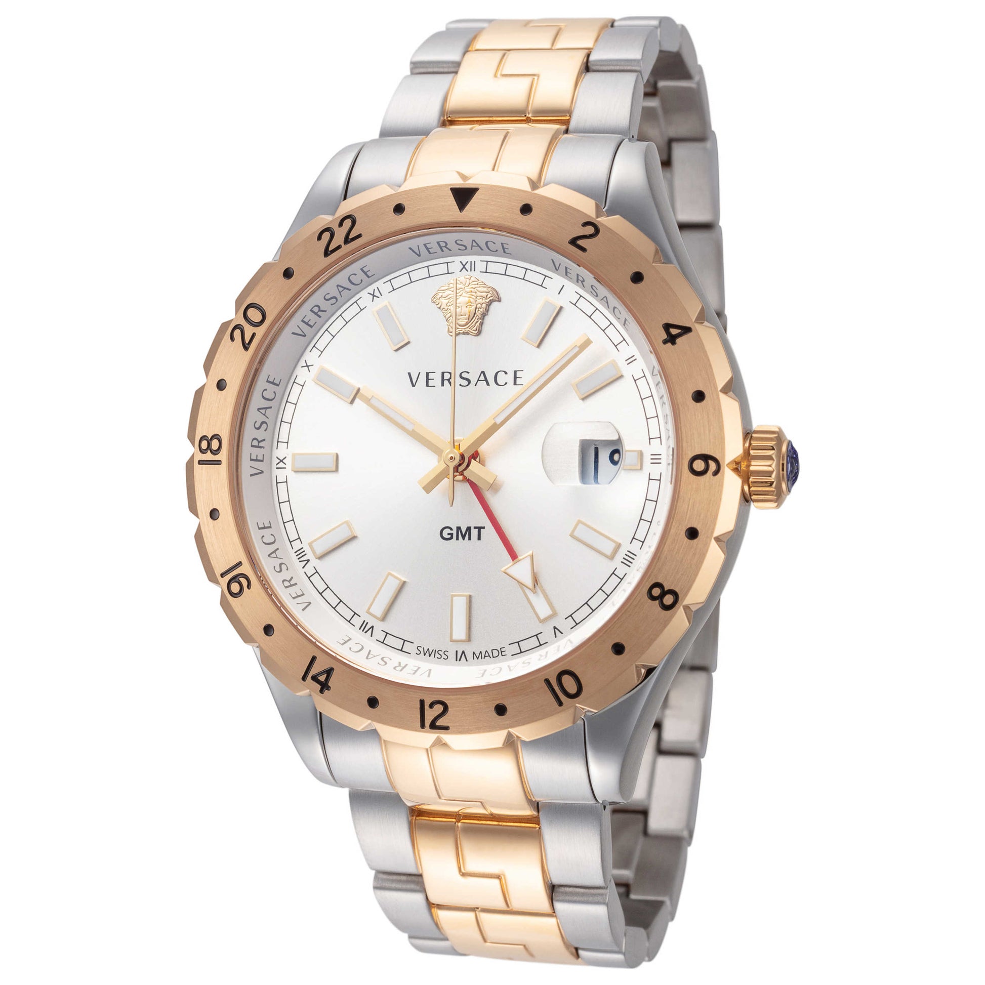 Front view of Versace Hellenyium Men's Quartz Watch V11030015