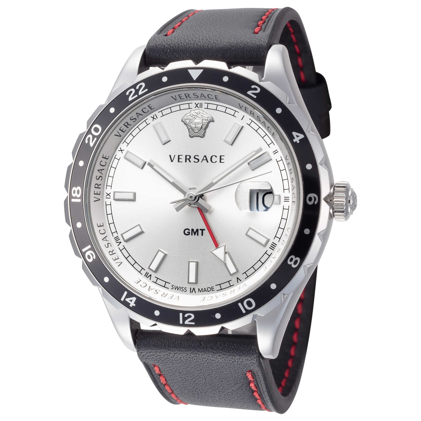 Front view of Versace Hellenyium Men's Quartz Watch V11070017