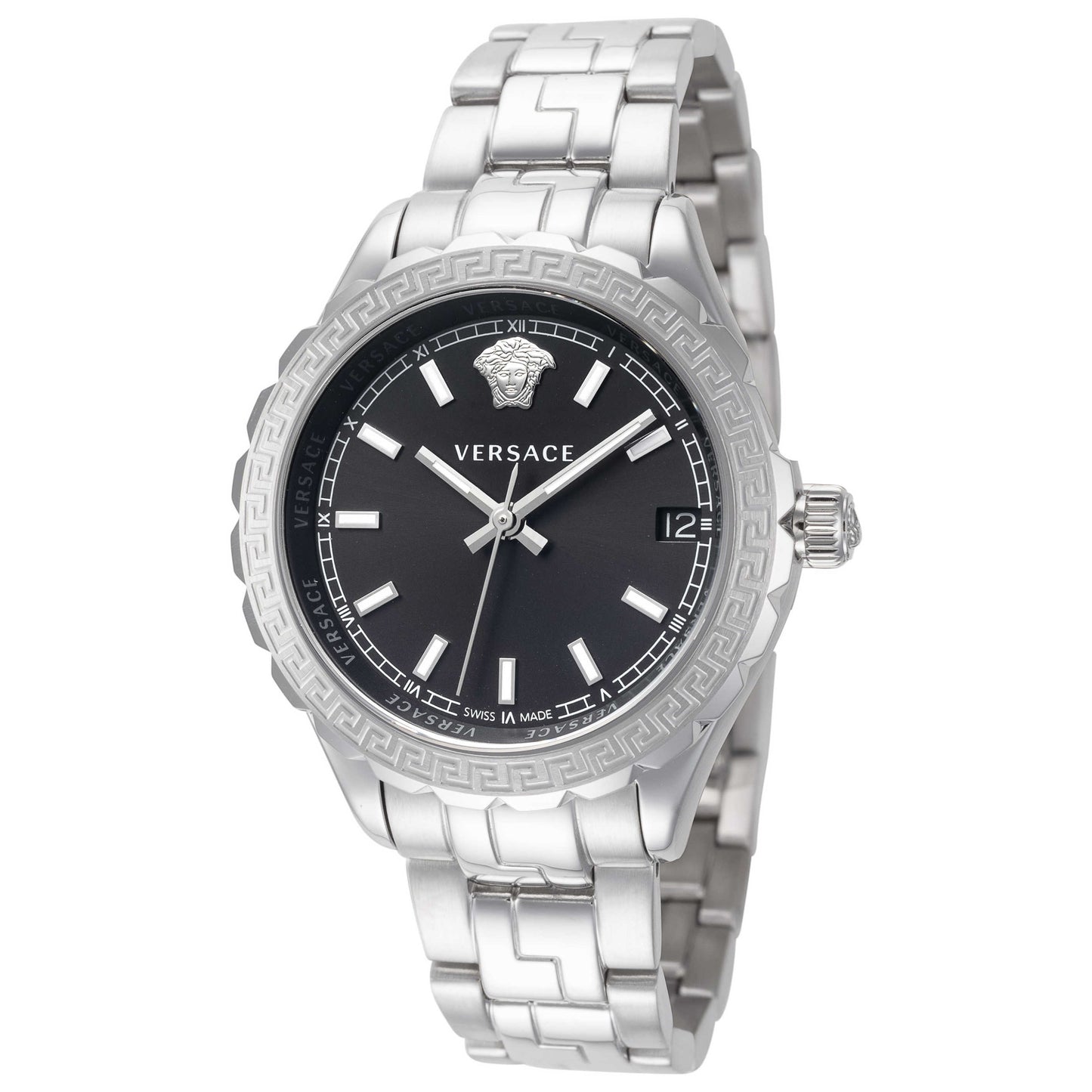 Front view of Versace Hellenyium Women's Quartz Watch V12020015