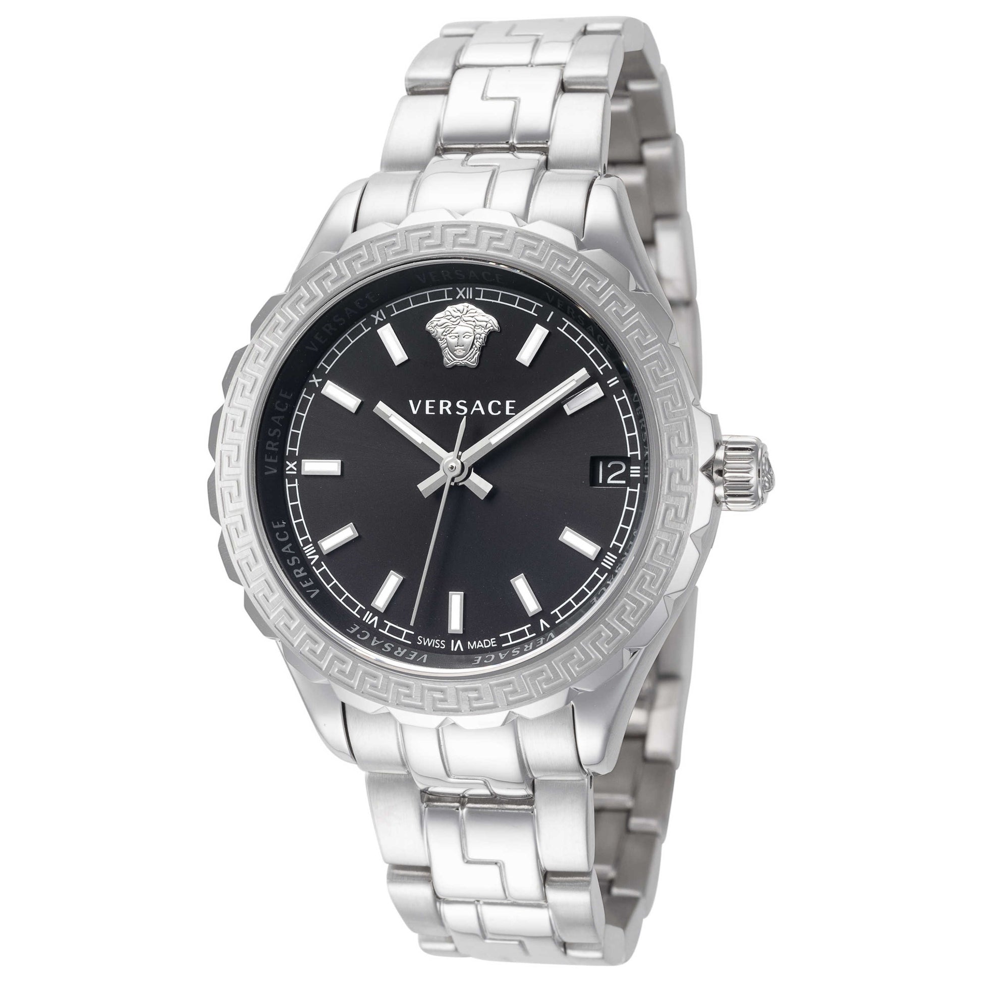 Front view of Versace Hellenyium Women's Quartz Watch V12020015