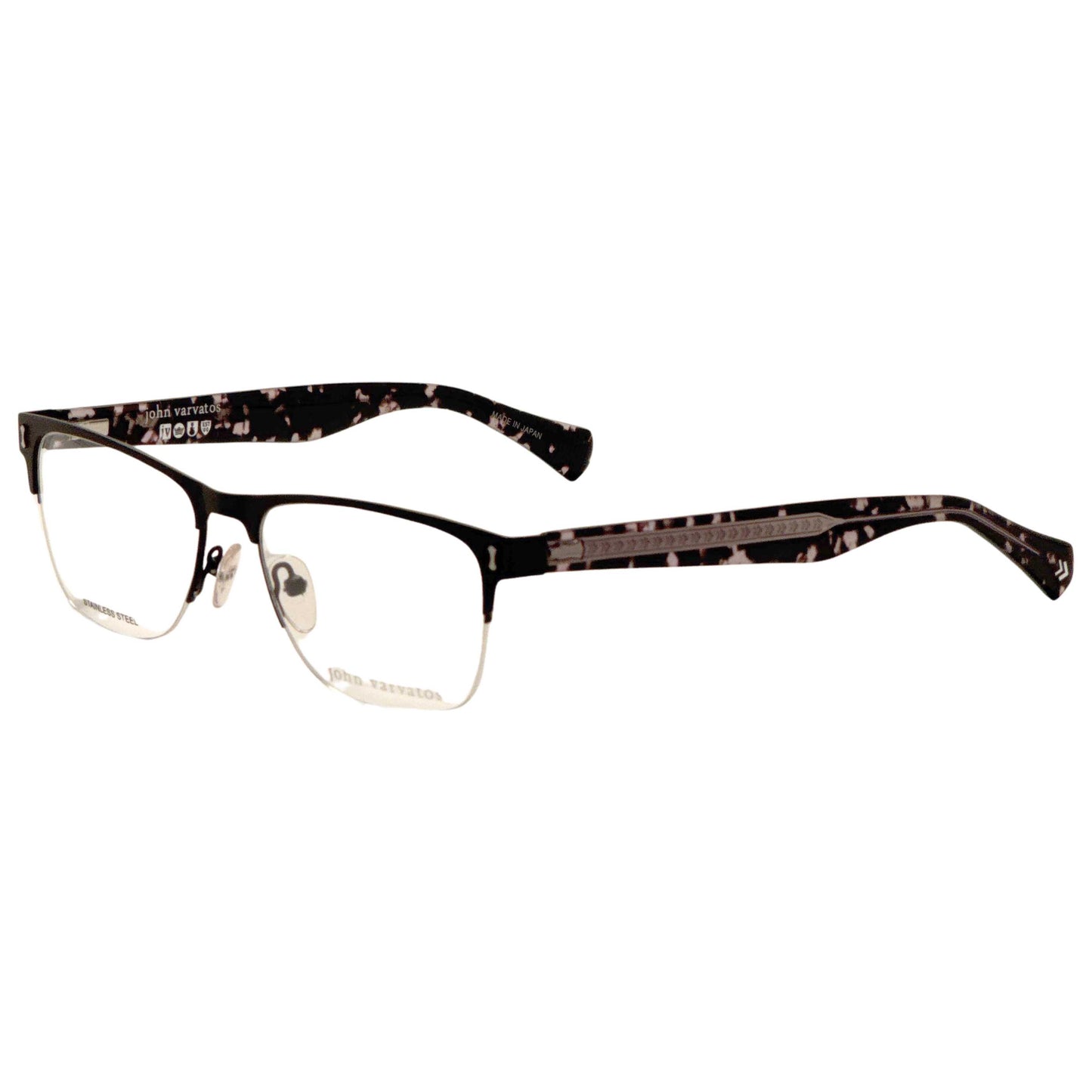 Front view of John Varvatos Men's Opticals V181540BLA
