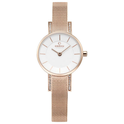 Front view of Obaku Lykke Women's Quartz Watch V207LEVIMV