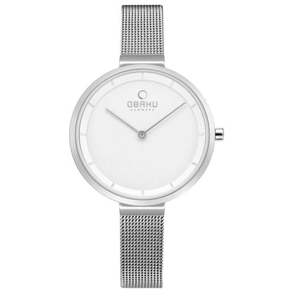 Front view of Obaku Classic Women's Quartz Watch V225LXCIMC