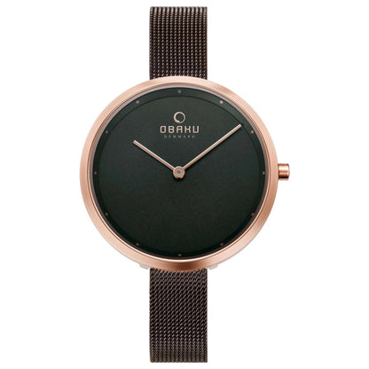 Front view of Obaku Classic Women's Quartz Watch V227LXVNMN