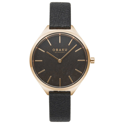 Front view of Obaku Kaffe Women's Quartz Watch V257LHVNRB