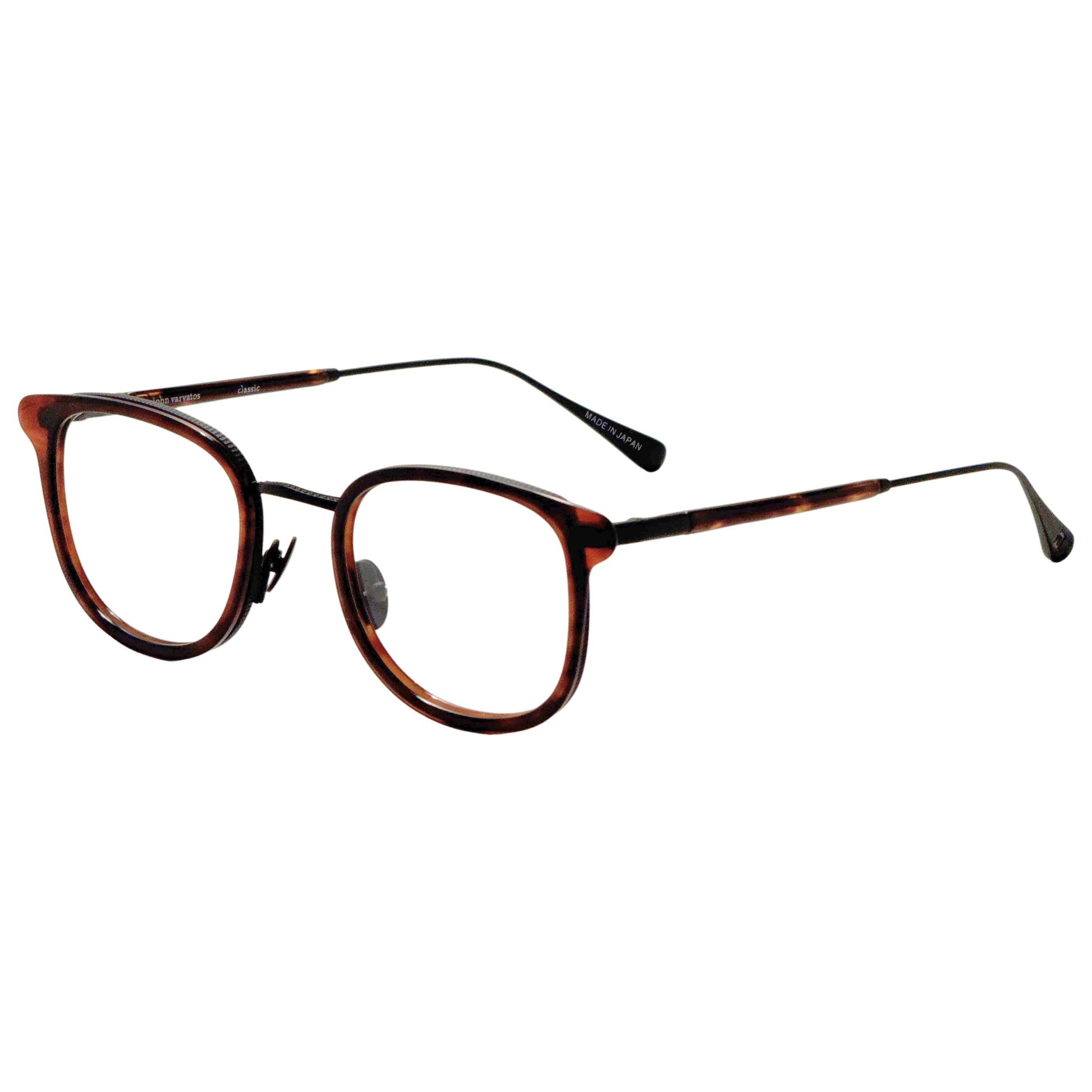Front view of John Varvatos Men's Opticals V410490BRO