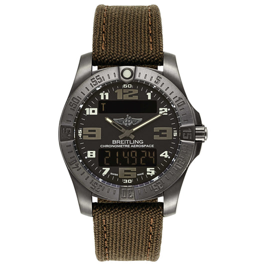 Front view of Breitling Professional Men's Swiss Quartz (Battery-Powered) Certified Chronometer Watch V7936310-BD60-108W