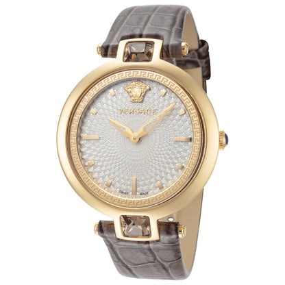 Front view of Versace Crystal Gleam Women's Quartz Watch VAN060016