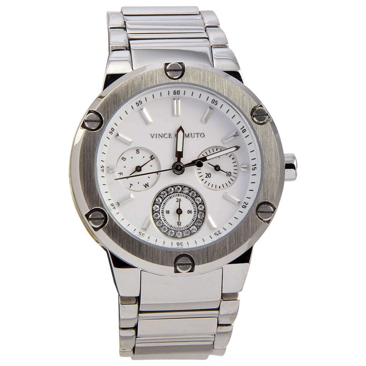 Front view of Vince Camuto Classic Women's Quartz Watch VC-5077WTSV