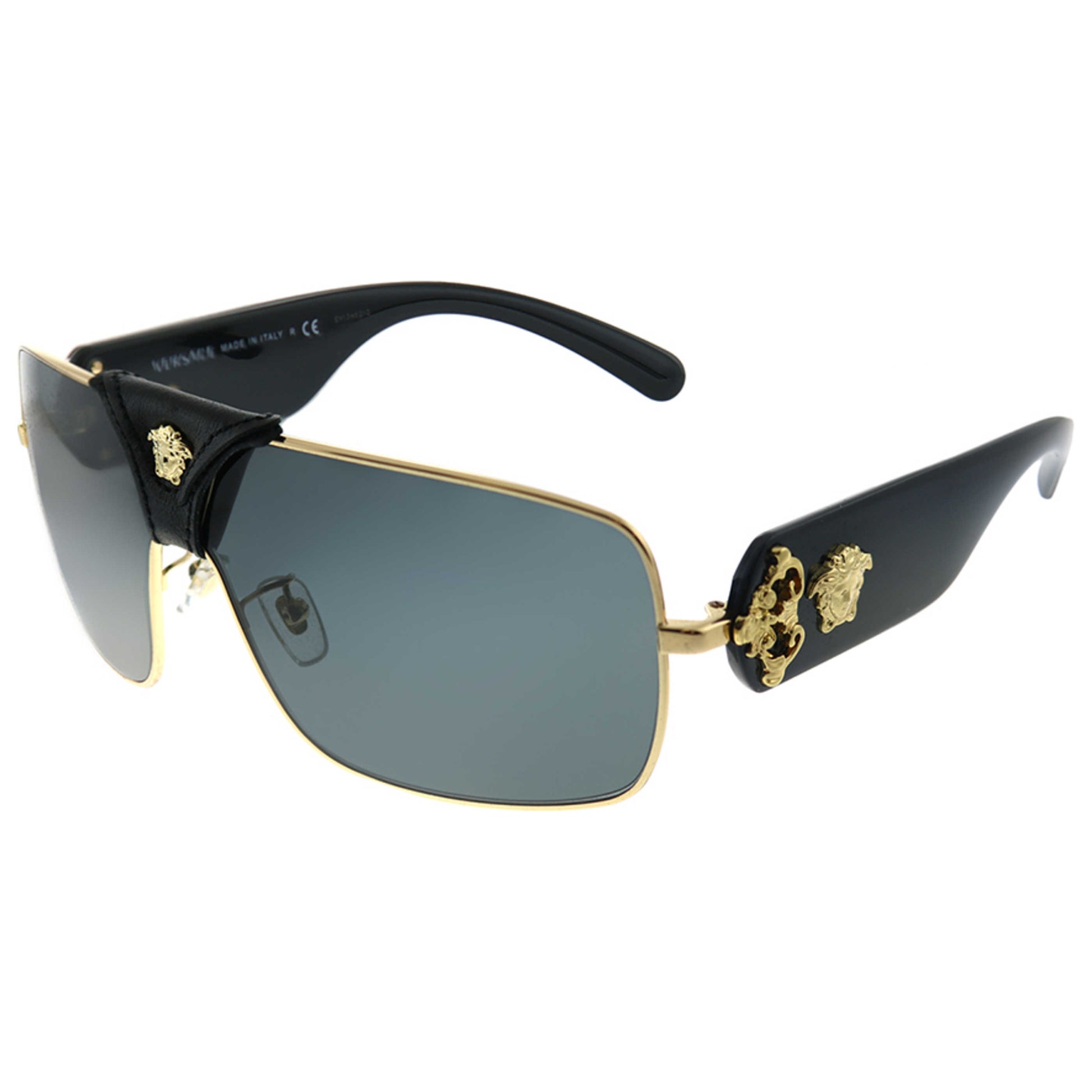 Front view of Versace Baroque Unisex Sunglasses VE-2207QA-100287