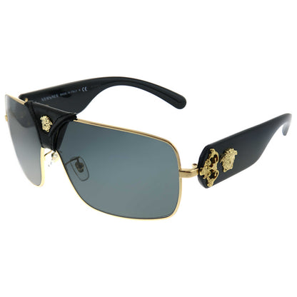 Front view of Versace Baroque Unisex Sunglasses VE-2207QA-100287