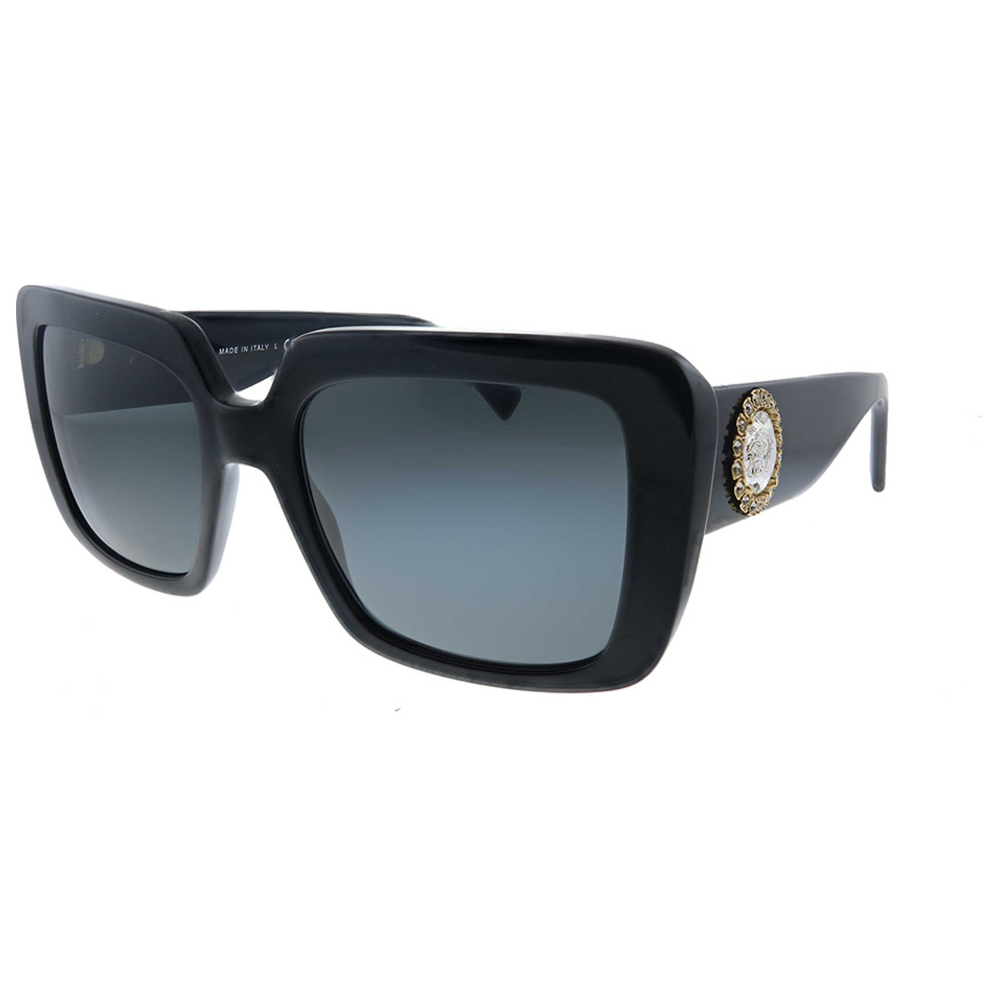 Front view of Versace Fashion Women's Sunglasses VE-4384B-GB1-87