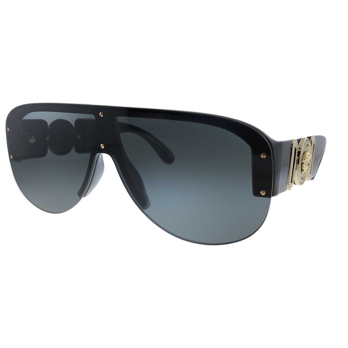 Front view of Versace Fashion Unisex Sunglasses VE-4391-GB1-87