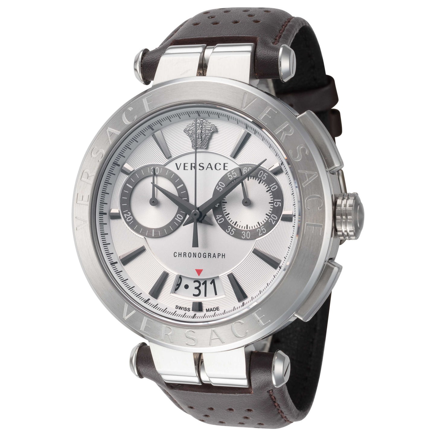 Front view of Versace Aion Men's Quartz Watch VE1D01120