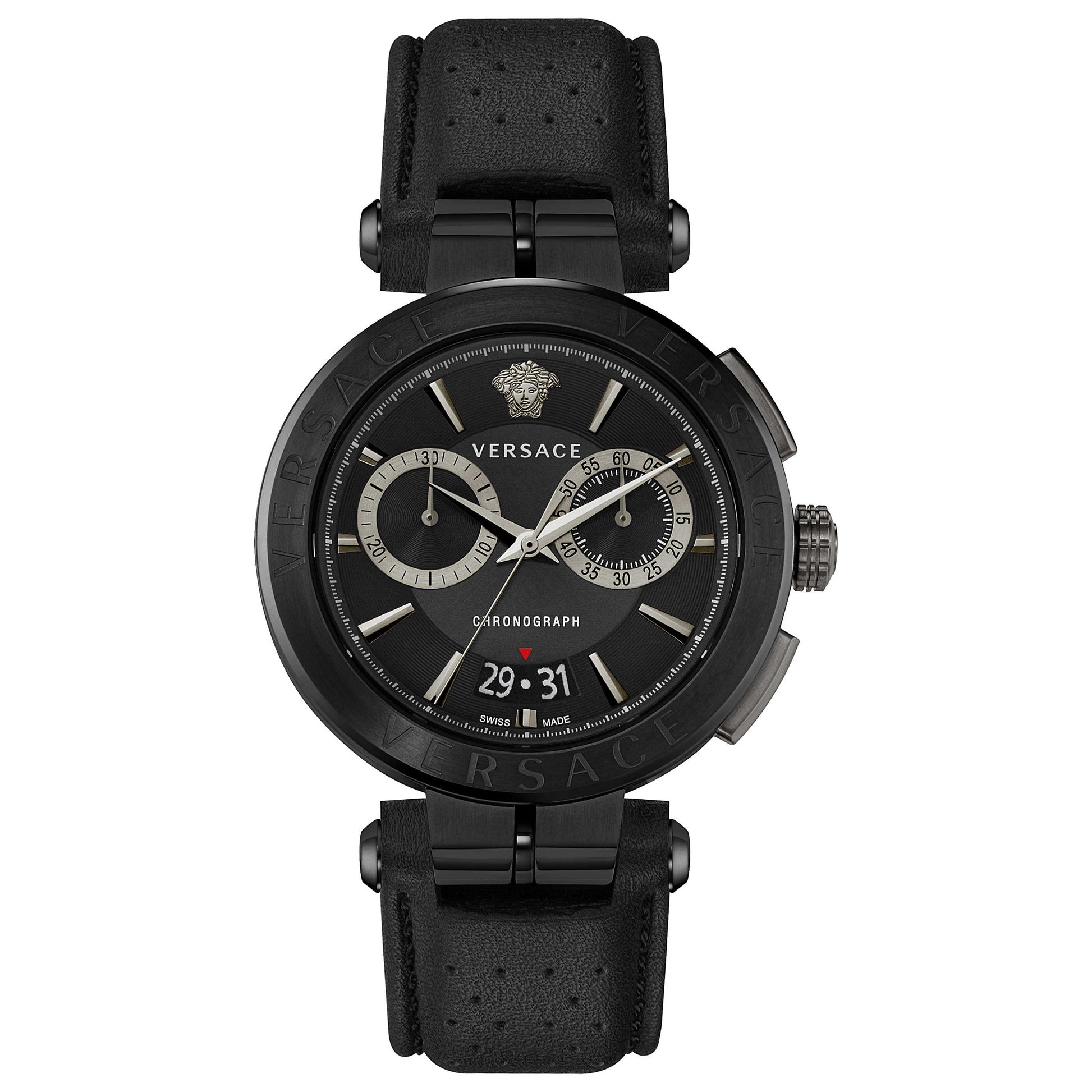 Front view of Versace Aion Chrono Men's Quartz Watch VE1D01420