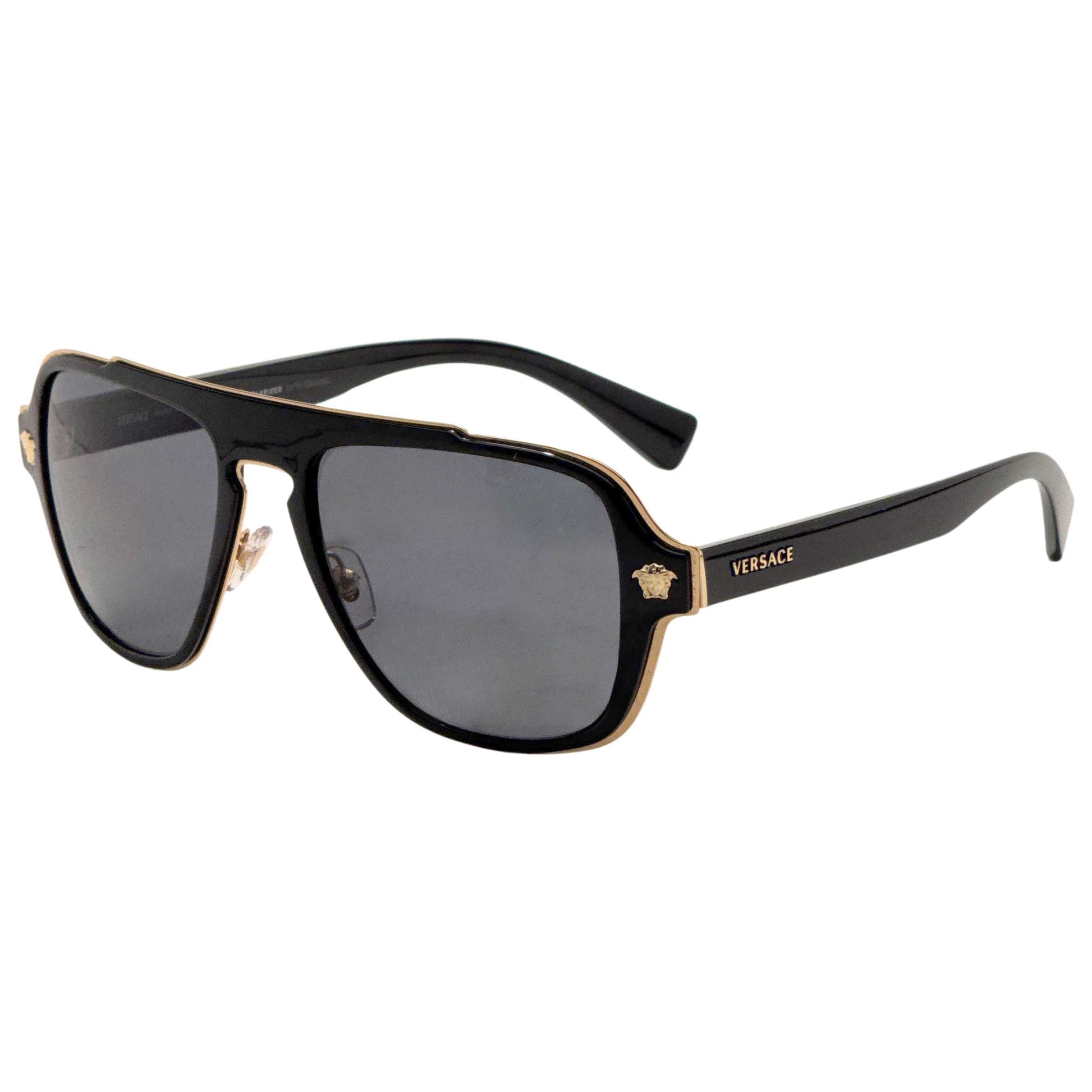 Front view of Versace Men's Sunglasses VE2199-100281-56