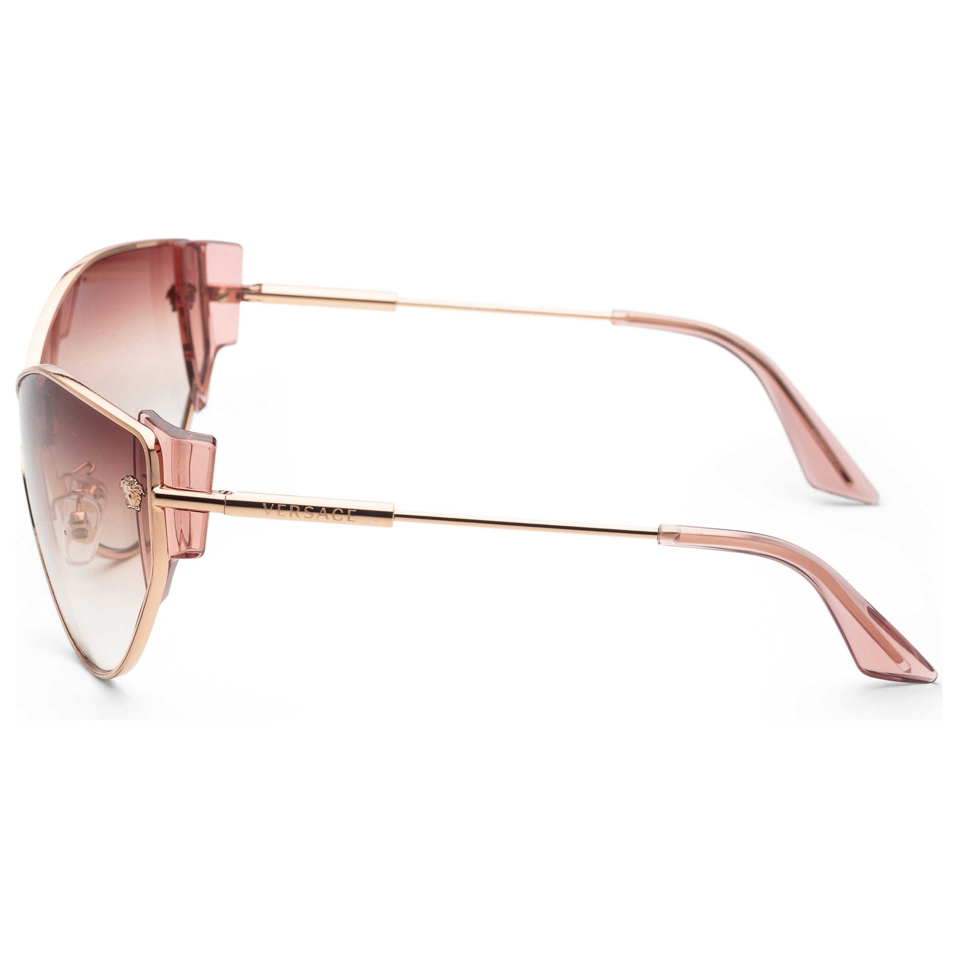 Left view of Versace Fashion Women's Sunglasses VE2239-14120P-0