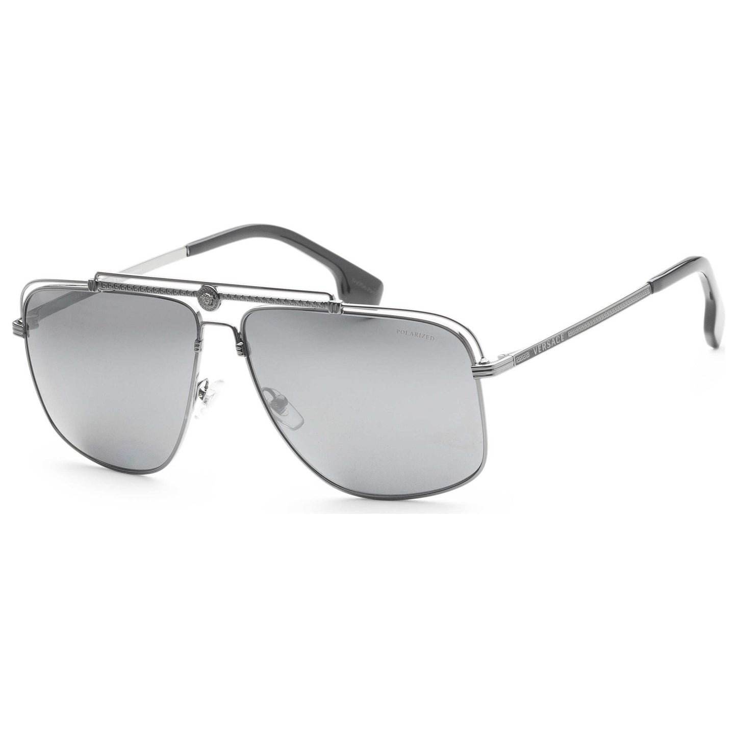 Front view of Versace Fashion Men's Sunglasses VE2242-1001Z3