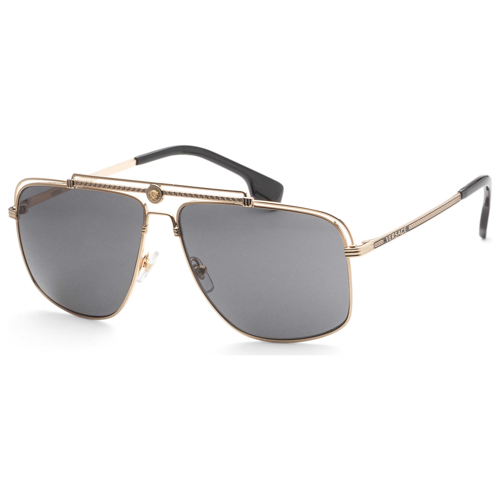 Front view of Versace Fashion Men's Sunglasses VE2242-100287